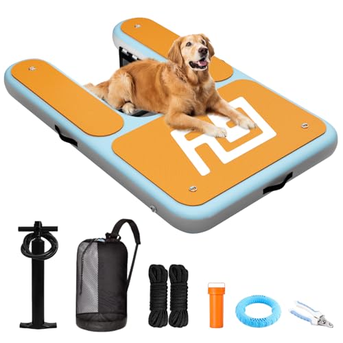 Dog Pool Ramp 60×40" EVA Water Ladder for Large Dogs