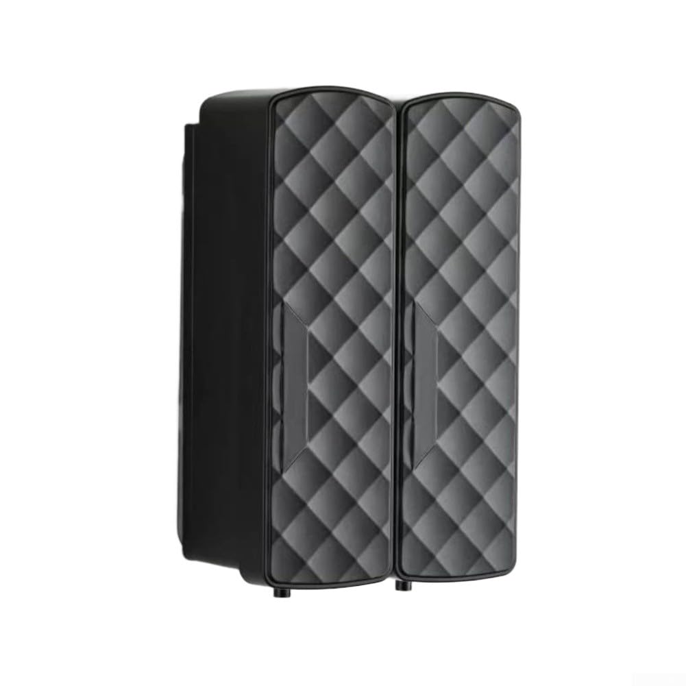 Wall Mounted Soap Dispenser, 1500ML 3 Chamber Automatic Sensor Dispenser With Large Button For Bathroom Kitchen Shampoo Body Wash Holder(B)