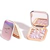 ELESSY Highlighter Makeup Palette Long Lasting Face Highlighter Powder Shimmer Highlight Palette Suit All Skin Tones-RAINBOW GLOW