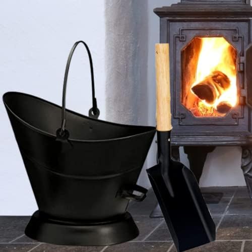 Trendi® Heavy Duty Metal Fireside 41cm Large Waterloo Bucket Storage Option + Free Shovel