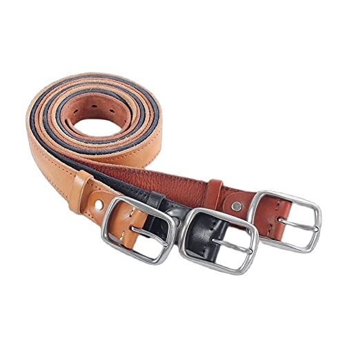 DSJTCH Cinto masculino cinto de metal fivela cinto plus size cowskin cinto de couro homens fivela de