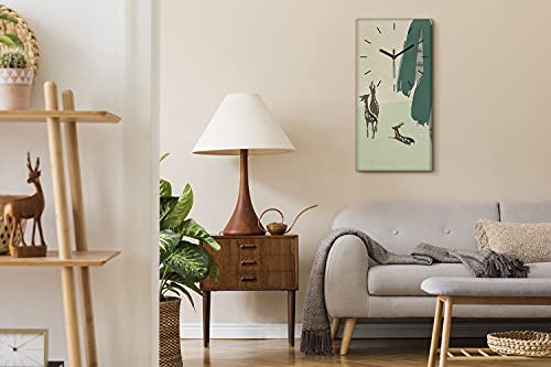 Horloge sur Toile Art Mural Abstrait Design Moderne Chic