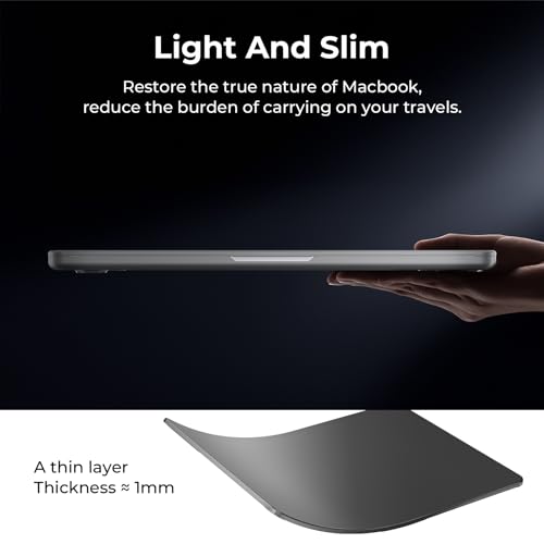 BlueSwan Case compatible for Macbook Pro 13 inch M2 M1 A2338 A2251 A2289 A2159 A1989 A1706 A1708, Released in 2022-2017, Matte Anti-fingerprint Case PP Protective Cover Shell, Frosted Black - Image 5