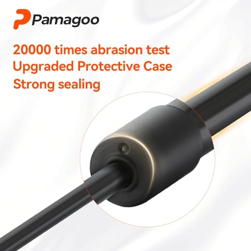 PAMAGOO 6421 Rear Window Lift Supports Gas Struts More Smooth Replacement for Ford Excursion 2000-2005, 1.5"" Longer Gas Spring, 2 Pack, 013960