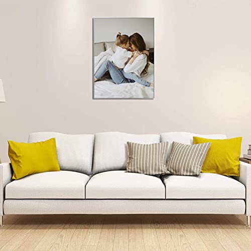 Frametory, 18X24 Aluminum Frame - Sawtooth Hanger, Swivel Tabs, Spring Clips - Portrait/Landscape Display Great For Photos, Artworks, Posters, Puzzle (Silver, 1 Pack) #TOP6