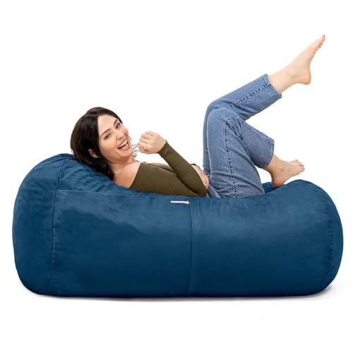 TRP Modern 4 Ft Bean Bag Chair Lounger with Zipper Closure 46