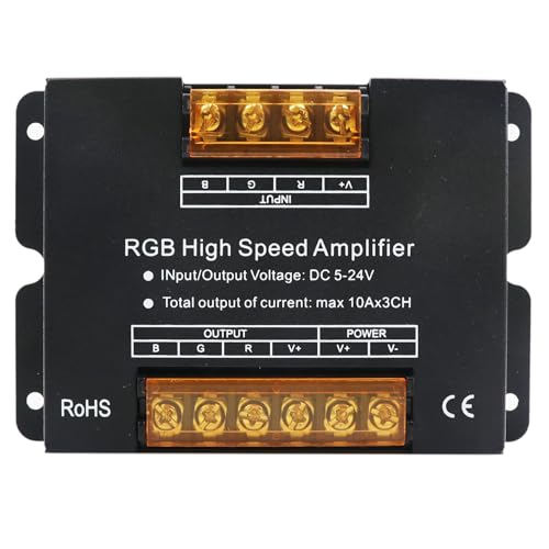 LEDENET CCT RGB 3CH Power Amplifier 30A DC12V/24V for LED Strip Lights