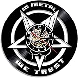 AGlitw Heavy-Metal-Musik-, Vinyl-Schallplatte, Persönlichkeit, Kunstdekoration, Geschenk für Musikliebhaber, Musik ohne, ohne -Licht