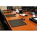 Dacasso Classic Black Leather Luxury 33-Piece Conference Room Accessory Set - Table Pad Blotters, Round Leather Coasters and Single Pen Stands for Boardroom