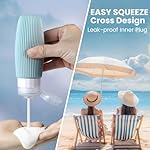 Travel Bottles for Toiletries TSA Approved 3oz Leak Proof Travel Size Toiletries, Travel Essentials with Toiletry Bag for Cosmetic Shampoo Conditioner Lotion - Image 4