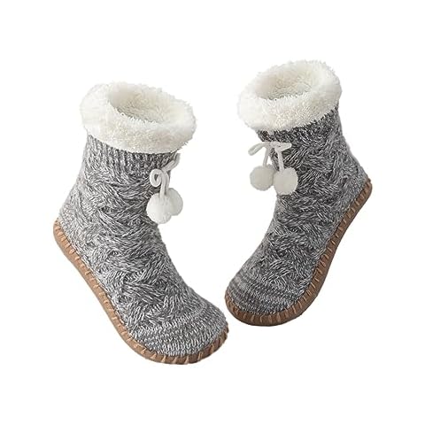 Vihir Cozy and Warm Slipper Socks with Suede Non-Slip Sole For Women,And Stylish Indoor House Shoes Cover