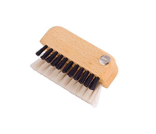 Image of REDECKER Goat Hair /Natural Pig Bristle Laptop Brush with Oiled Beechwood Handle, 3-Inches - German Goat Hair Laptop Brush