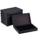 BENECREAT 6 Pack Schwarz Halskette Ring Geschenkbox 20x13x3cm Rechteck Pappe Schmuckschatullen Kraftpapier Box mit Schwamm für Halskette, Ohrring, Ohrstecker