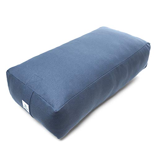 Incline Fit Round and Rectangle Supportive Yoga Bolster Filled with Cotton and Includes