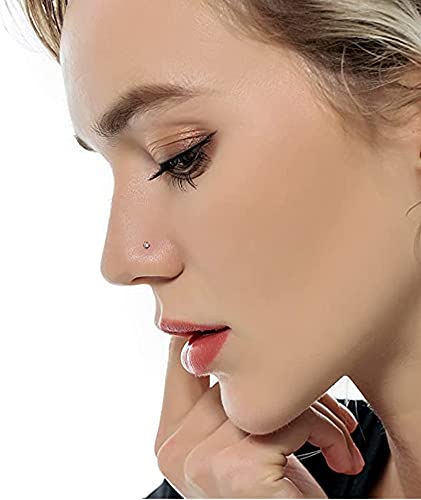 Lifedawn 120Pcs 22G Nose Rings Screw Shaped Stainless Steel Nose Studs Rings Piercing Pin Body Jewelry 1.5Mm 2Mm 2.5Mm A Set White And Colour For Women Mens #TOP2