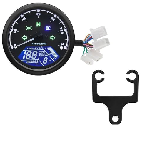 Indicateur de vitesse moto 12000 avec compteur horaire et kilométrique