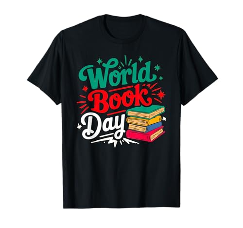 World Book Day 2026 Costume Girls Boys Books Lover Women Men T-Shirt