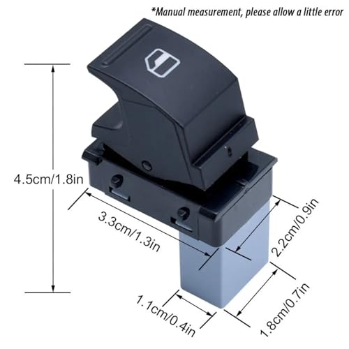 Interrupteur de lève-vitre Skoda Fabia bouton de remplacement commande électrique de porte - 4