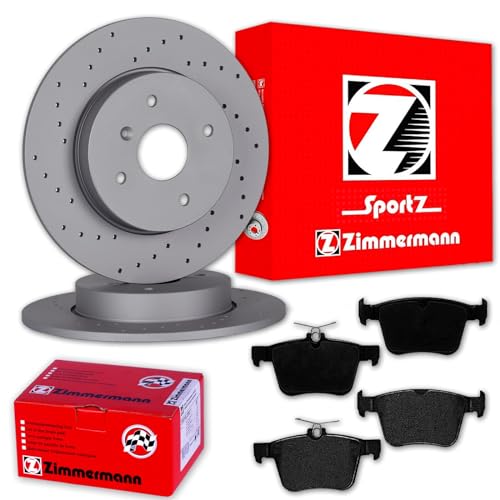 ZIMMERMANN Bremsscheiben + Beläge hinten für Golf 7 PASSAT 3G TOURAN