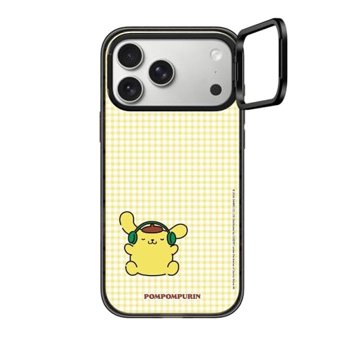 CASETiFY �C���p�N�g �����O�X�^���h iPhone 17 Pro Max �P�[�X [Sanrio Puppy Pals Co-lab/�X�^���h�@�\/MagSafe�Ή�/�ϏՌ�] - Pompompurin with you Custom Case 