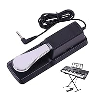 Keyboard foot pedal:the alloy pedal is highly tough, rust-proof and,keyboard pedal Sustain pedal:suitable for all kinds of electrical instruments with keyboards,keyboard pedal Piano sustain pedal:the non-slip pad on the base is designed for the bette...