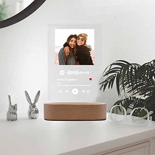 Personalized Acrylic Song With Photo Custom Acrylic Album Cover Gifts For Music Lover Friends Sister #TOP3