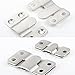Stainless Steel Interlock Hanging Buckle, Heavy Duty Flush Mount Bracket Interlocking Furniture Connector, Z-Shaped Clip Wall Mount Hardware for Display Art Gallery Furniture Photo (2pairs Small)