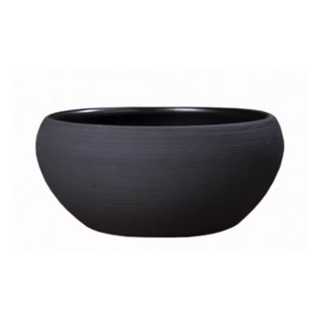 Small Fish Tank Ceramic Fish Tank Large Desktop Goldfish Tank Turtle Tank Bowl Lotus Water Lily Pot Lotus Hydroponic Flower Pot Fish Tank Kit(41cm)