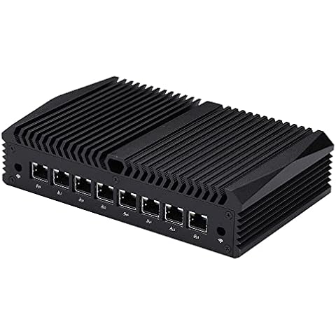 Qotom i7 Mini PC with 16GB RAM 256GB SSD, 8X 2.5G B3 LAN Ports, be configured as VPN Appliance, DHCP Server, DNS Server Cover