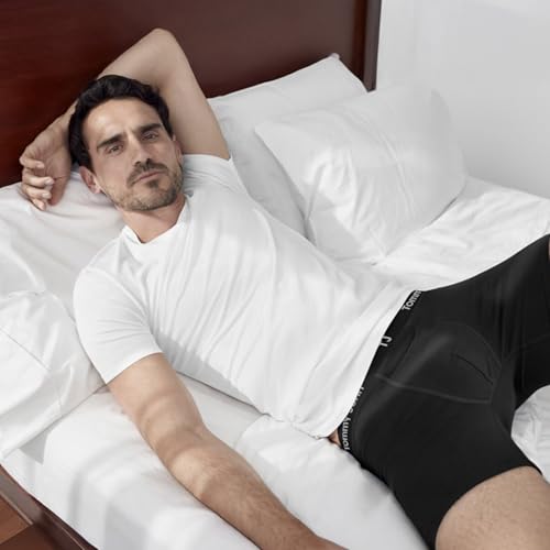 Tommy John Men's Essential Cool Cotton Stretch Boxer Brief Underwear - 6" 3-Pack, Breathable, Moisture-Wicking, Support Pouch2