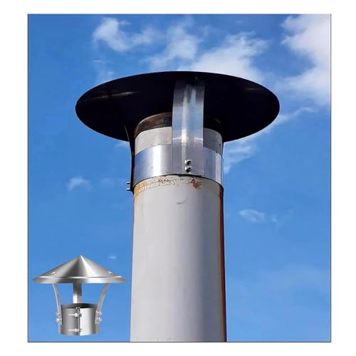 Czapka przeciwdeszczowa do kominka, ocynkowana stożkowa czapka kominkowa, osłona komina kominkowego, czapka przeciwdeszczowa i osłona rury wydechowej, czapka