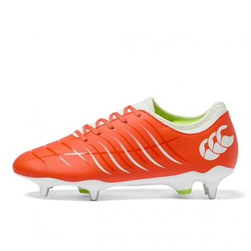 Canterbury Unisex Adult Phoenix 2.0 Team Rugby Boot, Orange, 7.5