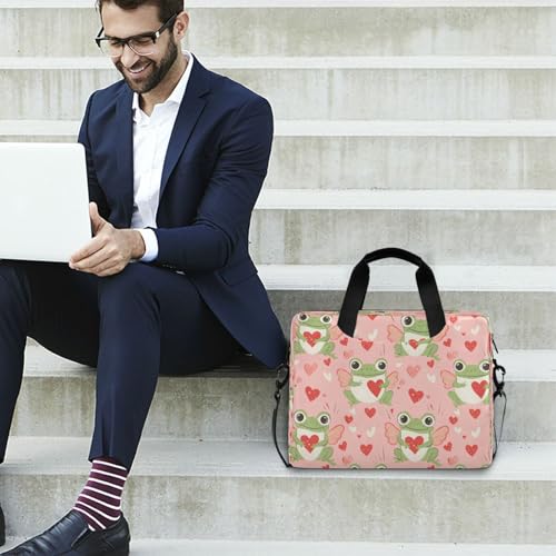 Bolso para laptop con patrón de corazones y alas miniatura 3