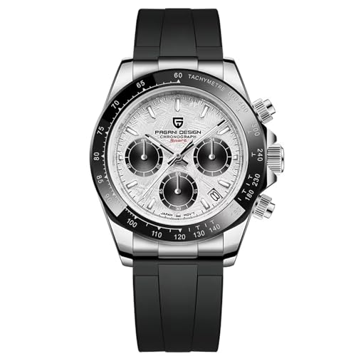 Image of Pagani Design PD1644 Quartz Watches Mens Stainless Steel Men Chronograph Waterproof 100M Men Sports Clock Men Fashion Gift Business Casual Men Wristwatches