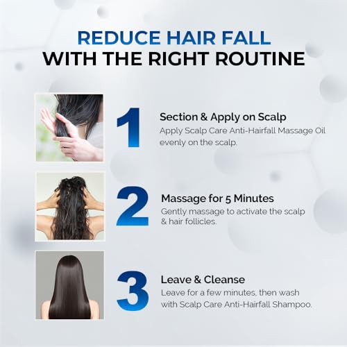 Image of Streax Professional Anti Hairfall Massage Oil with Rosemary - Hair Fall Control Oil for Scalp Care, Breakage Reduction, Lightweight Non-Sticky Anti Hairfall Oil for Men & Women