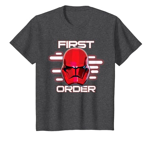 Image of Star Wars Rise of Skywalker First Order Sith Trooper T-Shirt, Youth, Dark Heather Grey, Medium