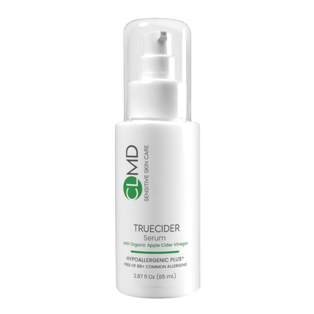 CLMD - TrueCider Face & Body Serum – pH Balancing Serum with Organic Apple Cider Vinegar – Anti-Aging, Hydration & Multi-Condition Support for Acne, Eczema, Rosacea, Psoriasis – 2.87 fl oz (85mL)