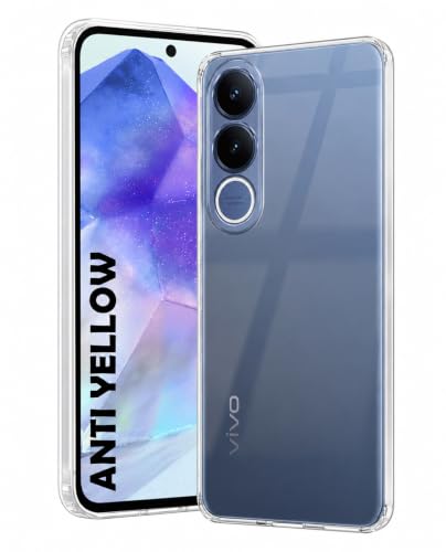 Image of DIZORO Compatible with Vivo V70 FE 5G Back Cover Case Clear,[ Anti Yellow ][Military Grade Protection] Hard PC Back Cover Transparent