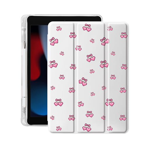 Étui pour iPad 10.2 blanc cerise idéal pour le télétravail