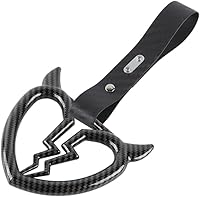 Vista 3 de Q1-TECH, JDM Tsurikawa Anillo japonés de metro, tren, autobús, mango de coche, cuerno de diablo, mango de corazón roto, correa de mano, anillos