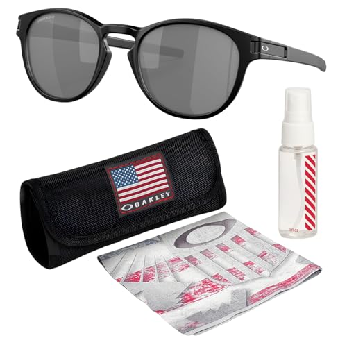 Oakley OO9265 LATCH MATTE – Polarized/Non-Polarized - Oval Shape Sunglasses with Official Eyewear Kit Bundle