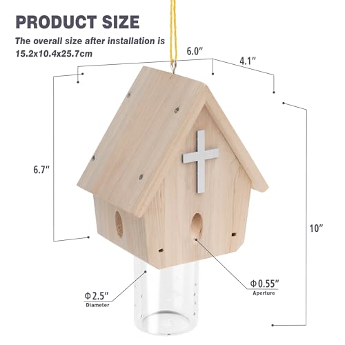 Trampas para abejas de carpintero con bóveda extraíble para proteger estructuras de madera 8