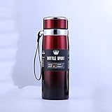 【Functional Style】: Verwenden Sie Ihre schlanke und elegante Thermoskanne für die Reise bei der Arbeit, in der Schule, auf Reisen, im Auto und vielem mehr. Packen Sie Ihren auslaufsicheren und auslaufsicheren Isolierbecher in Ihre Tasche, Ihren Rucksack oder Ihre Handtasche, ohne sich Gedanken über ausgelaufene Flüssigkeiten oder Undichtigkeiten machen zu müssen. Unser einfacher Schraubdeckel hält Ihr Getränk sicher und verfügt über einen spritzwassergeschützten Klappdeckel zum bequemen Trinken