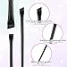 3 Pcs Fine Angled Eyeliner Brush Set - Precision Gel Eye Liner & Brow Tint Brushes - Ultra Thin Slanted Flat Angle Makeup Brush for Beauty Eye Makeup Tool