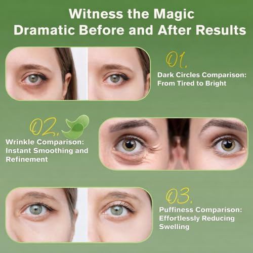 Image of Under Eye Patches 60 Pcs, Anti Wrinkle Eye Serum Patch Anti-Aging Under Eye Mask for Removing Dark Circles, Repair Fine Lines Puffiness & Wrinkles