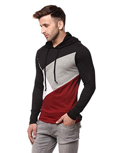 Image of GRITSTONES Men's Cotton Blend Hooded Neck Hoodie