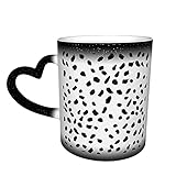 Taza de cerámica Spotty Black White Taza que cambia de color sensible al calor en el cielo Tazas de café Regalos personalizados