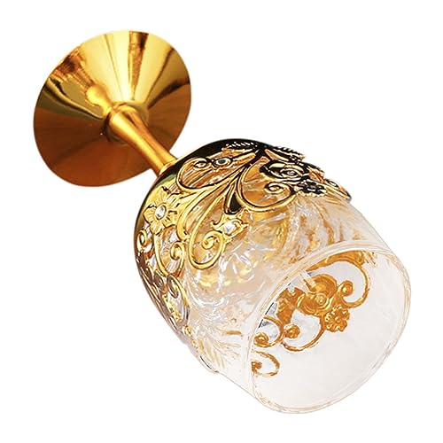 ABOOFAN Elegant European Style Glass Goblet for Wine Creative Decorative Drinking Cup Sturdy and Easy to Clean for Home Use and Various Occasions Unique Design for Wine Enjoyment