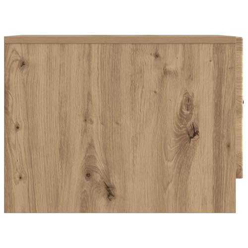Table basse en chêne avec tiroir Artisan de salon 49cm - 6