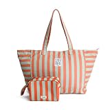 PONETTE - Pack Bolsa de Playa Mujer Menorca Grande con Neceser - 64x35x23,5 cm - Piscina, Viaje y Gimnasio - Marca Española